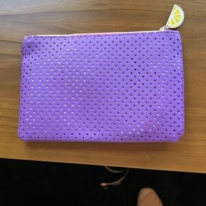 Cute clutch or cosmetics bag - purple!